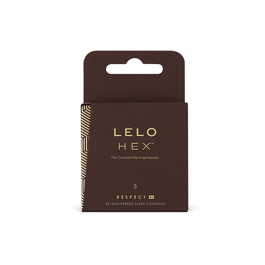 LELO - HEX CONDOMS RESPECT XL 3 PACK